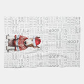 Funny Pet Lover Holiday Bull Terrier Dog Weihnacht Geschirrtuch (Horizontal)