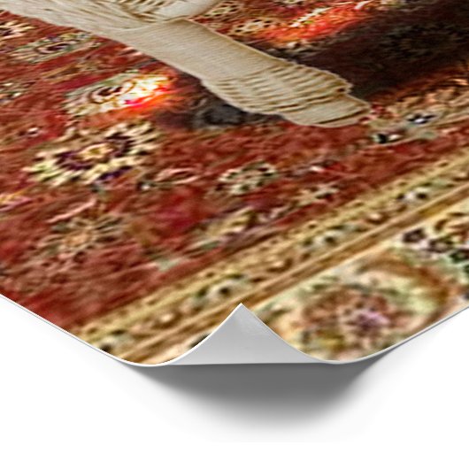 Funny Pet Poster Kätzchen Happy Hour (Ecke)