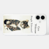 Funny Pet Quote Tabby Cat Case-Mate iPhone Hülle (Rückseite (Horizontal))
