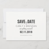 Funny Pet Save the Date Verlobung Ankündigung (Rückseite)