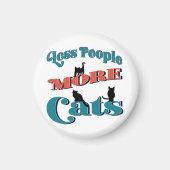 Funny Pet Typografy Kitten Cats Magnet (Vorne)