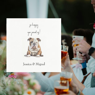 Funny Pet Wedding Cocktail II Serviette