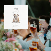 Funny Pet Wedding Cocktail Serviette
