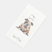 Funny Pet Wedding Serviette (Ecke)