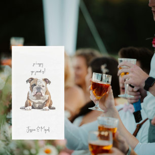 Funny Pet Wedding Serviette