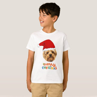 Funny Pet Weihnachten Weihnachtsmann Hat Pet Foto T-Shirt