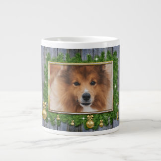 Funny Pet Weihnachts-Foto Jumbo-Tasse