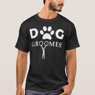 Funny Pet Workwear Grooming Hunde Groomer Männer F T-Shirt
