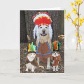 Funny Pets Big Chief Vatertag Karte (Gelbe Blume)