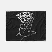 Funny Pew Pew Pew Piew Vortäuschen Handgun Rausche Fleecedecke (Vorderseite (Horizontal))