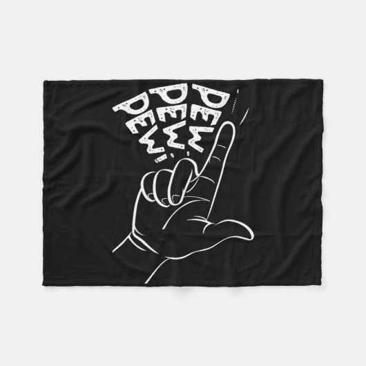 Funny Pew Pew Pew Piew Vortäuschen Handgun Rausche Fleecedecke (Vorderseite (Horizontal))