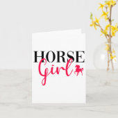 Funny Pferd Reiten Girl Rodelbahn mit Aussicht Ris Karte (Gelbe Blume)