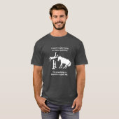 Funny Pferd Springer Mann in der Ausbildung T-Shirt (Vorne ganz)