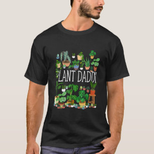 Funny Pflanze Daddy Leaf Gärtner Vater T-Shirt