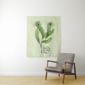 Funny Pflanze für Introvertierte Wandteppich (Beispiel)