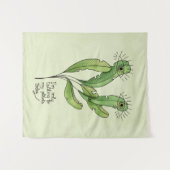 Funny Pflanze für Introvertierte Wandteppich (Vorderseite (Horizontal))