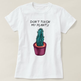 Funny Pflanze Lady Gardener Cactus Succulent T-Shirt