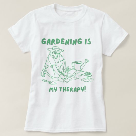 Funny Pflanze Lady T - Shirt für Frauengärtnerei L (Design vorne)