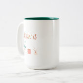 Funny Pflanze Lady Zweifarbige Tasse (Vorderseite Links)