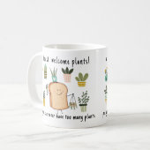 Funny Pflanze Lover Geschenk | Potted Pflanze Albe Kaffeetasse (Vorderseite Links)