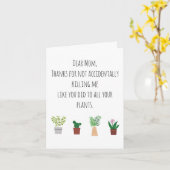 Funny Pflanze Lover Muttertagskarte Karte (Gelbe Blume)