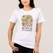 Funny Pflanze Lover Sprichwort Pressed Blume Tri-Blend Shirt (Vorderseite)