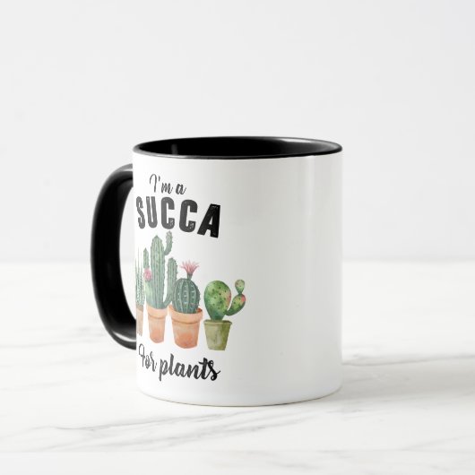 Funny Pflanze succulent potent cacti cactus Tasse (Vorderseite Links)