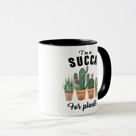 Funny Pflanze succulent potent cacti cactus Tasse (VorderseiteRechts)