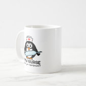 Funny Pflege Zitat Tasse mit niedlichen Pinguin Kr (Vorderseite Links)