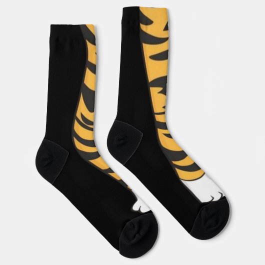 Funny Pfote Katzenbein Feet Socks Knee Tier Socken (Rechts)