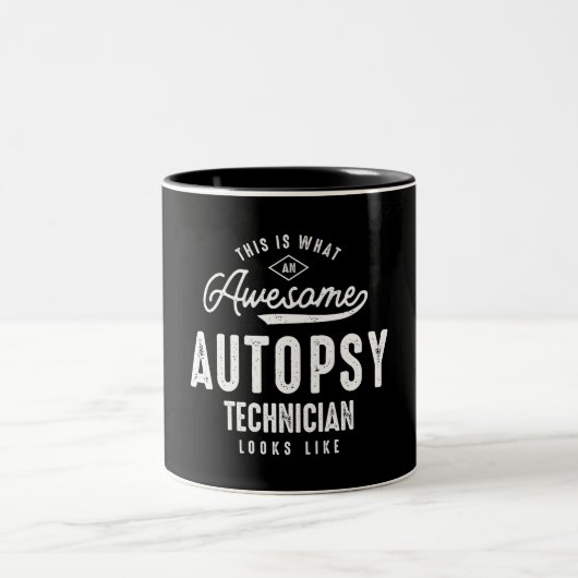 Funny Phantastisch Autopsy Techniker Job Beruf Zweifarbige Tasse (Mittel)