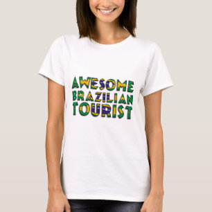 Funny Phantastisch brasilianisches Flag Typografie T-Shirt