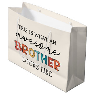 Funny Phantastisch Brother   Geschenk für den best Große Geschenktüte
