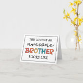 Funny Phantastisch Brother | Geschenk für den best Karte (Gelbe Blume)