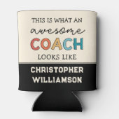 Funny Phantastisch Coach | Personalisiert Best Coa Dosenkühler (Rückseite)