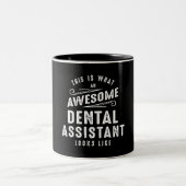 Funny Phantastisch Dental Assistant Job Beruf Zweifarbige Tasse (Mittel)