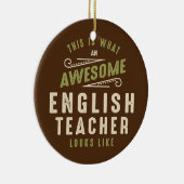 Funny Phantastisch English Teacher Job Beruf Keramik Ornament (Rechts)