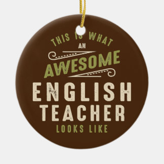 Funny Phantastisch English Teacher Job Beruf Keramik Ornament