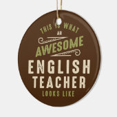 Funny Phantastisch English Teacher Job Beruf Keramik Ornament (Links)
