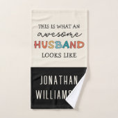 Funny Phantastisch Husband Gips | Bester Husband j Handtuch (Handtuch)