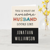 Funny Phantastisch Husband Gips | Bester Husband j Karte (Gelbe Blume)