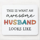 Funny Phantastisch Husband Gips | Bester Husband j Mousepad (Vorne)