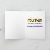Funny Phantastisch Pairs Jahrestag Karte (Innenseite)