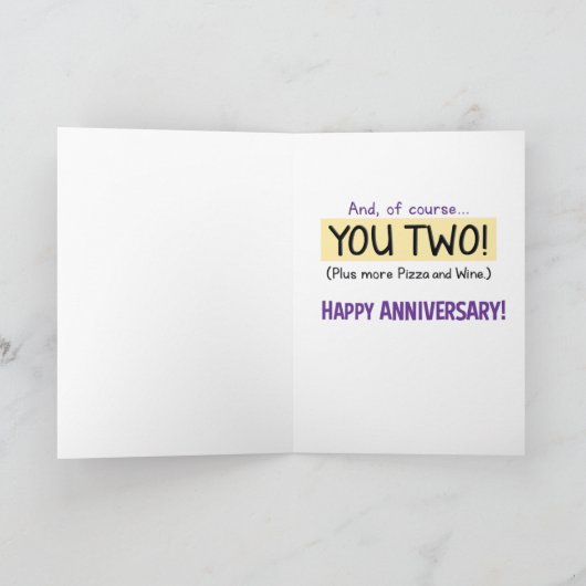 Funny Phantastisch Pairs Jahrestag Karte (Innenseite)