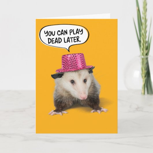 Funny Phantastisch Possum Geburtstag Karte (Vorderseite)