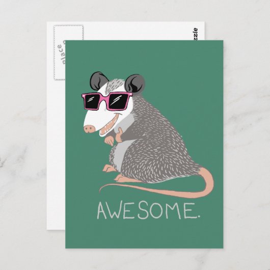 Funny Phantastisch Possum Postkarte (Vorne/Hinten)