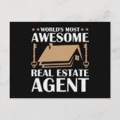 Funny Phantastisch Real Anwesen Agent Zitat Postkarte (Vorderseite)