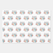 Funny Phantastisch Sister | Geschenke für Beste Sc Geschenkpapier Set (Vorderseite)