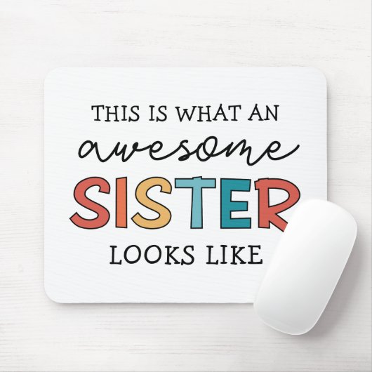 Funny Phantastisch Sister | Geschenke für Beste Sc Mousepad (Mit Mouse)