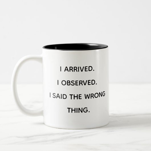Funny Phantastisch Trendy Coworker Witz Zweifarbige Tasse (Links)